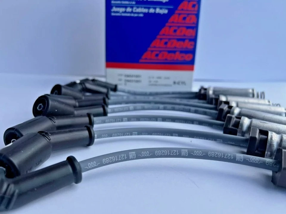 758EE AC Delco conjunto de 8 fios de vela de ignição novo para Chevy Chevrolet Silverado 1500 - Imagem 2 de 4