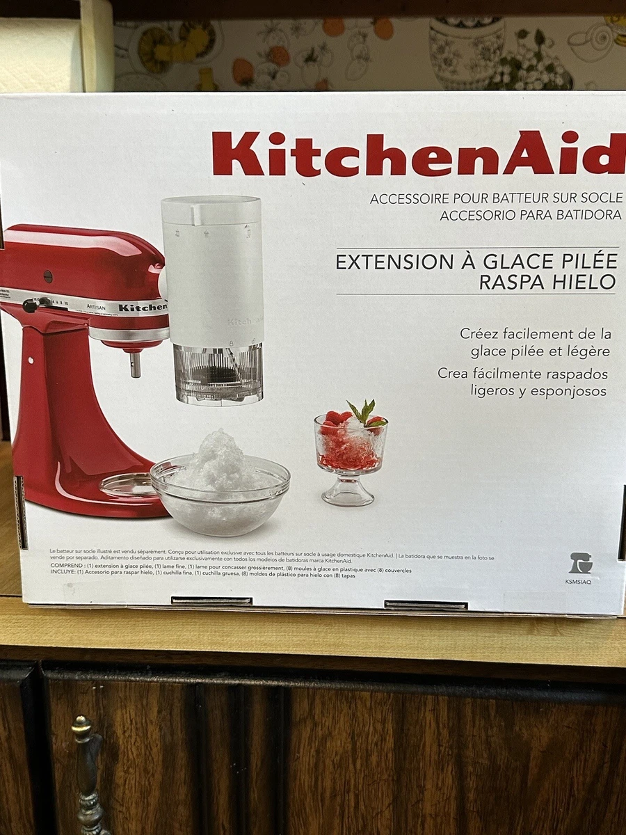 KitchenAid Shave Ice Attachment W/ 8 Molds & Lids NEW IN BOX**