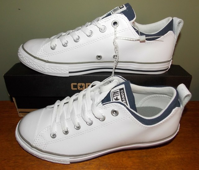 converse ox white leather