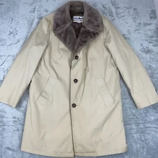 VTG WHALING Manufacturing Co FAUX FUR LINED COLLAR MEN'S WINTER 44 REG