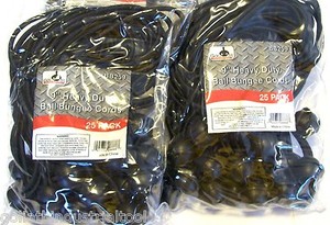 50 GOLIATH INDUSTRIAL 9" BALL BUNGEE BB259 TIE DOWN CANOPY TARP STRETCH CORDS