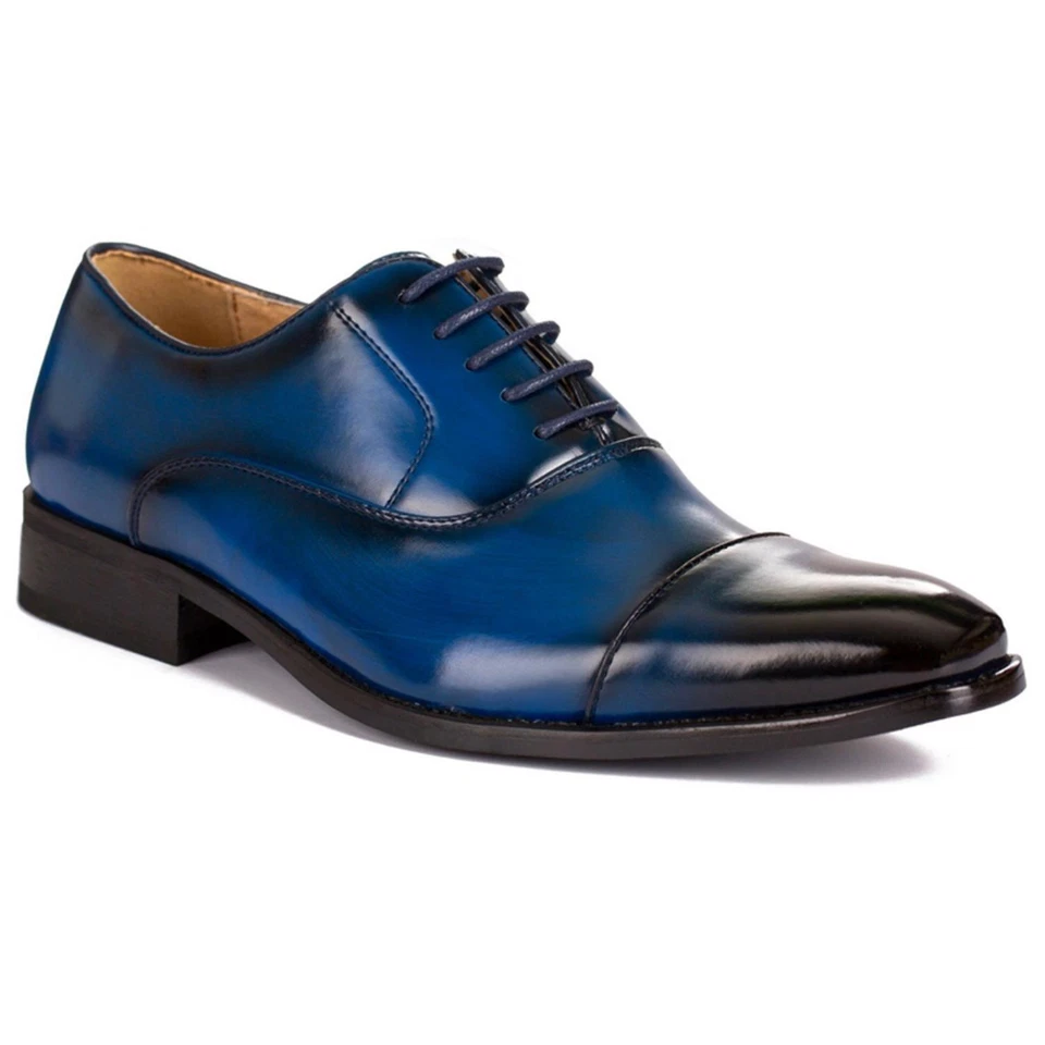 Gino Vitale Lace-up Cap Toe Dress Shoes - Image 3 of 4