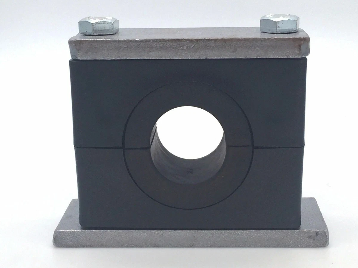 Pipe clamp with rubber insert deals