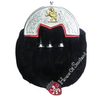 Full Dress Kilt Sporran Black Rabbit Fur Celtic Cantle/scottish Kilt Sporran Full Dress Kilt Sporran Black Rabbit Fur Celtic Cantle/scottish Kilt Sporran