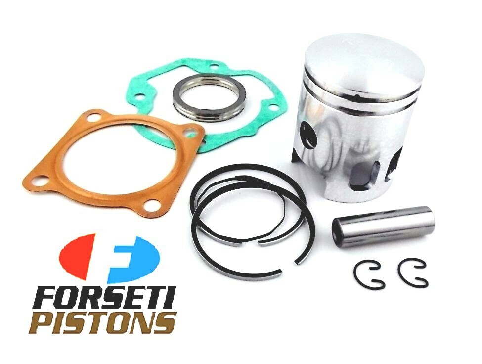 YAMAHA GT80 74-80 STD FORSETI TOP END KIT 47mm PISTON RINGS PIN CLIPS GASKET