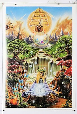 LABYRINTH FALLS 1999 Mystical Vintage Poster 22'' X 32'' NOS (b743)