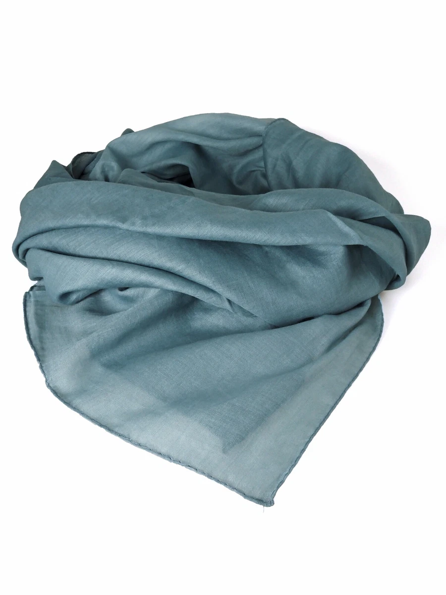 Écharpe Fine Grise En Coton Pour Femme - Foulard Rectangulaire (FO495) - Très Bon état