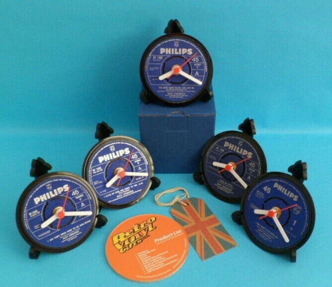 DUSTY SPRINGFIELD CLOCK Side Table Desk Top Upcycled Vinyl Record Hit Single 4" - Image 4 of 4