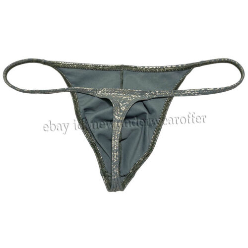 Men Shiny Bikini Thong Underwear Low-rise G-string Bulge Pouch T-back Jockstrap - Picture 51 of 51