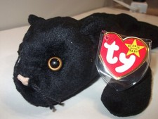 Velvet the Black Panther Ty Original Beanie Baby Style 4064 MWMT DOB 12/16/95