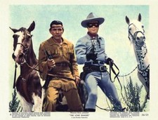 CLAYTON MOORE And TONTO Guns Drawn In THE LONE RANGER Fantastic 11x14 Print 1956