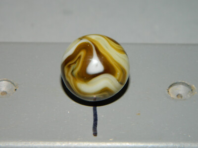 Christensen Amber Swirl Marble approx 9/16    R7