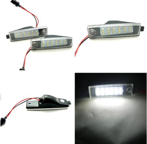 2pcs white18 LED License Plate Light Lamps For Toyota Hiace H200 Rav4 Vanguard 