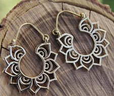 Bohemian Lotus Flower Earrings
