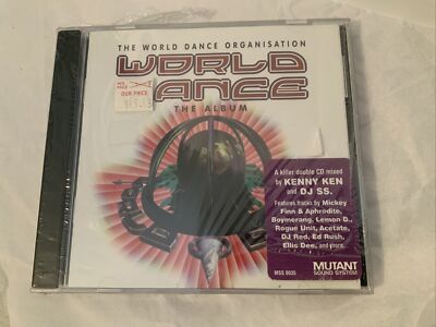 WORLD DANCE ORG THE ALBUM DOUBLE NEW SEALED CD PROMO RELEASE HYPE STICKER