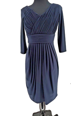 evan picone blue dress Dress Work By Evan-picone In Black & Blue, Size: L