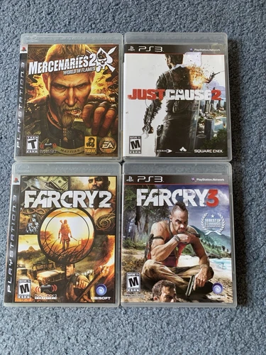 Sony PlayStation 3 Video Games Lot Of 4 - Farcry - Just Cause 2 - Etc