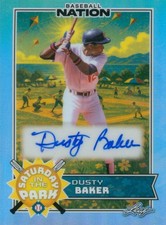 Dusty Baker 2025 Leaf Baseball Nation Saturday in the Park Auto /15 Dodgers