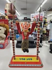 Vintage Ohio Art Toe Joe Acrobatic Clown Toy. Good Working Condition