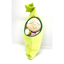 Sweet Pea Stuffed Plush Removable Baby in a Pea Pod Nursery 12” Manhattan Toy