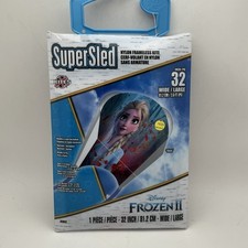 Disney Frozen II, Elsa SuperSled Nylon Frameless Kite, 32 in Wide/Large, NEW