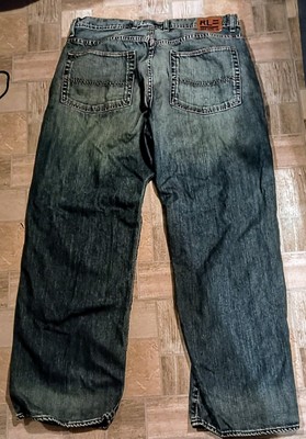 VNTG RL Polo Ralph Lauren Jeans Mens Sz 36X30 Brixton Loose Carpenter Baggy 