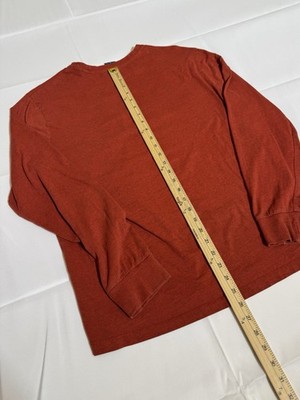 US Polo Assn, Long Sleeve, Sweater, Pullover, Orange, Male, Large