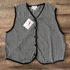 VTG Avon Diane Von Furstenberg Sleeveless Knit Button Front Vest Women 3X USA