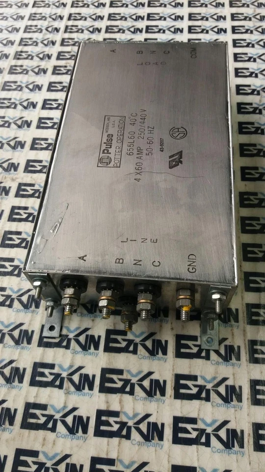 Pulse 655L60 Potter Operation EMI/RFI Filter  - Image 3 of 4