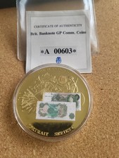 Certificado de Autenticidad Billete Brit Gp Com. Monedas A 00603