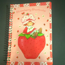 Kalan Strawberry Shortcake Spiral Bound Lined Notebook 130 Sheets 8x5.5 Pink