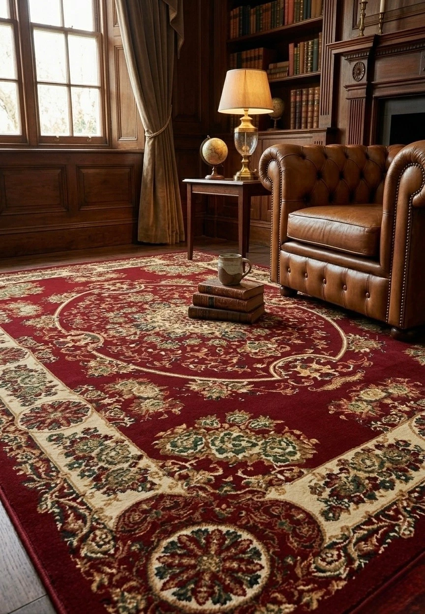 Luxury Traditional Rug Large Non Slip Living Room Carpet Hallway Runner