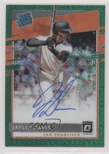 2020 Panini Donruss Optic Green Mojo Prizm 17/99 Jaylin Davis #RRS-JD Auto a2v
