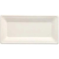 "Papstar Zuckerrohr-Teller \"Pure\", Eckig, 130 X 260 Mm, 50Er 1 Bis 40 Stk"
