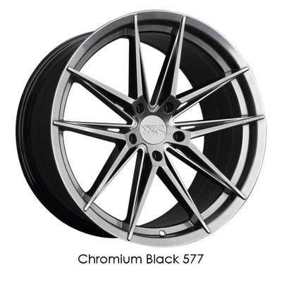 XXR 577 18x8.5 5x114.3 +35 Chromium Black Wheel/Rim