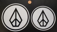 VOLCOM Surf Snowboard BMX Skateboard Peace Stone Stickers Flawless NEW old stock