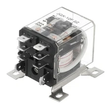 AC110V 30A Electromagnetic Relay, High Power Relay DPDT 2NO 2NC Din Rail