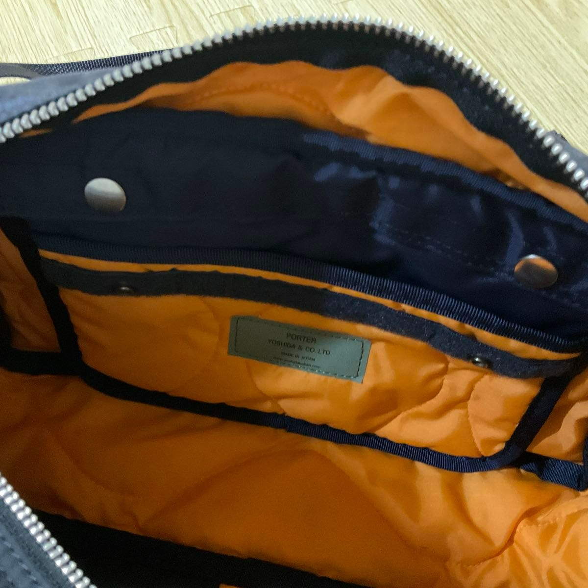 PORTER Yoshida Force Shoulder Bag Navy 855-05457 Zip Japan