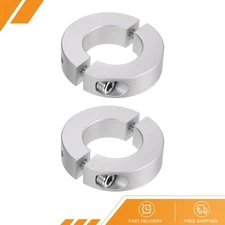2pack Double Split Shaft Collar 25mm Bore Clamp-On Collars 45mm OD 12mm Width
