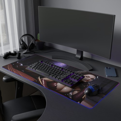 Sarah Kerrigan LED RGB Desk Mat – Zerg Queen Pad, Huge Print, Gaming Mouse Pad - 第 10/11 張圖片