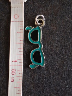 Blue Enamel Sunglasses Charm For Bracelet/Necklace