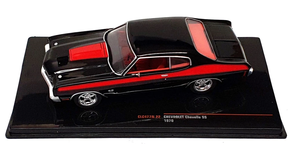 Chevrolet Chevelle SS 1970 modelos Ixo escala 1/43 CLC477N.22 - - negro/rojo Foto 4 de 4