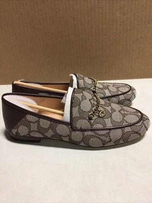 Womens Coach Hanna Signature Jacquard Loafer Oakmaple Size 7 | eBay