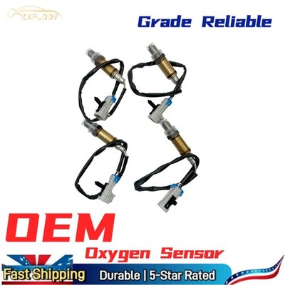 4PCS Up&Down Heated O2 Sensors,EPA Compliant for Cadillac Chevrolet GMC V8
