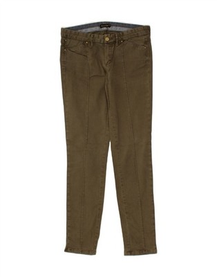 MASSIMO DUTTI Womens Slim Casual Trousers EU 38 Medium W30 L30  Khaki AL02