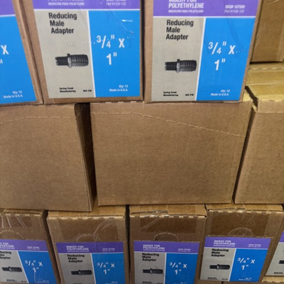 #ad Poly Inserts Reducing Male Adapter 3 4” X 1” Qty. 15 One Box $17.50