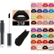 1Pc Women Lip Gloss Long Lasting Lip Glaze Liquid Lipstick Halloween Makeup Tool