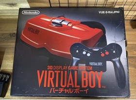 Nintendo Virtual Boy Console Box Manual Accessories 1 Game Tested Japan Used JP
