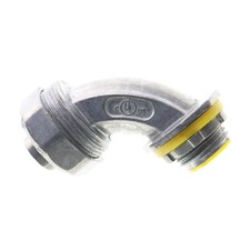 CROUSE-HINDS LTB5090DC INSULATED LT LIQUID-TIGHT CONNECTOR, 1/2", 90 , 15-PACK 