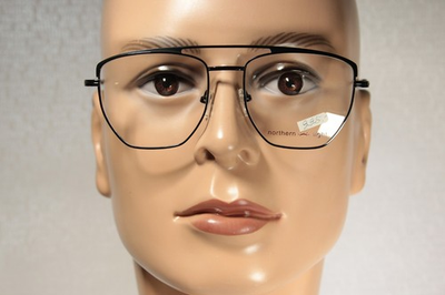 #ad #ad Angular Aviator NORTHERN LIGHT NL 1988 Glasses Frames Black For Oblong Face $39.90